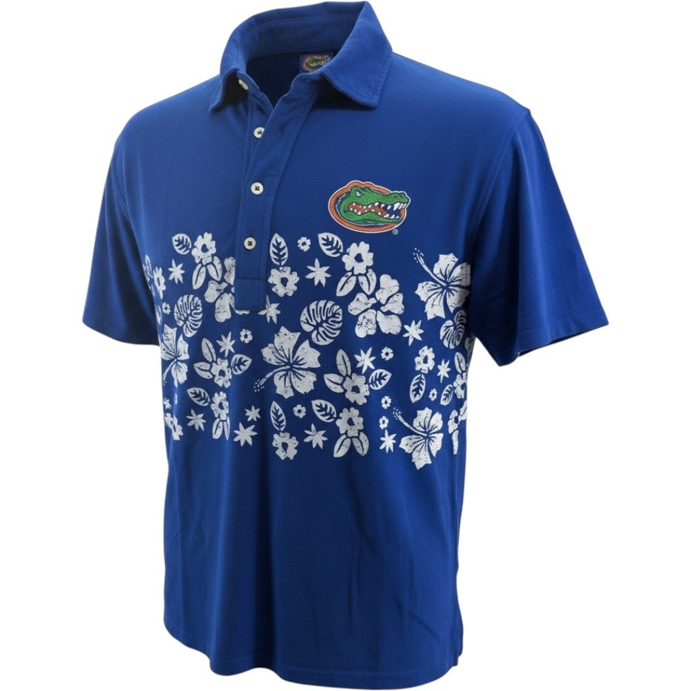 Wes and Willy University Florida Gators Organic Cotton Polo Shirt Mens‎ Med NEW